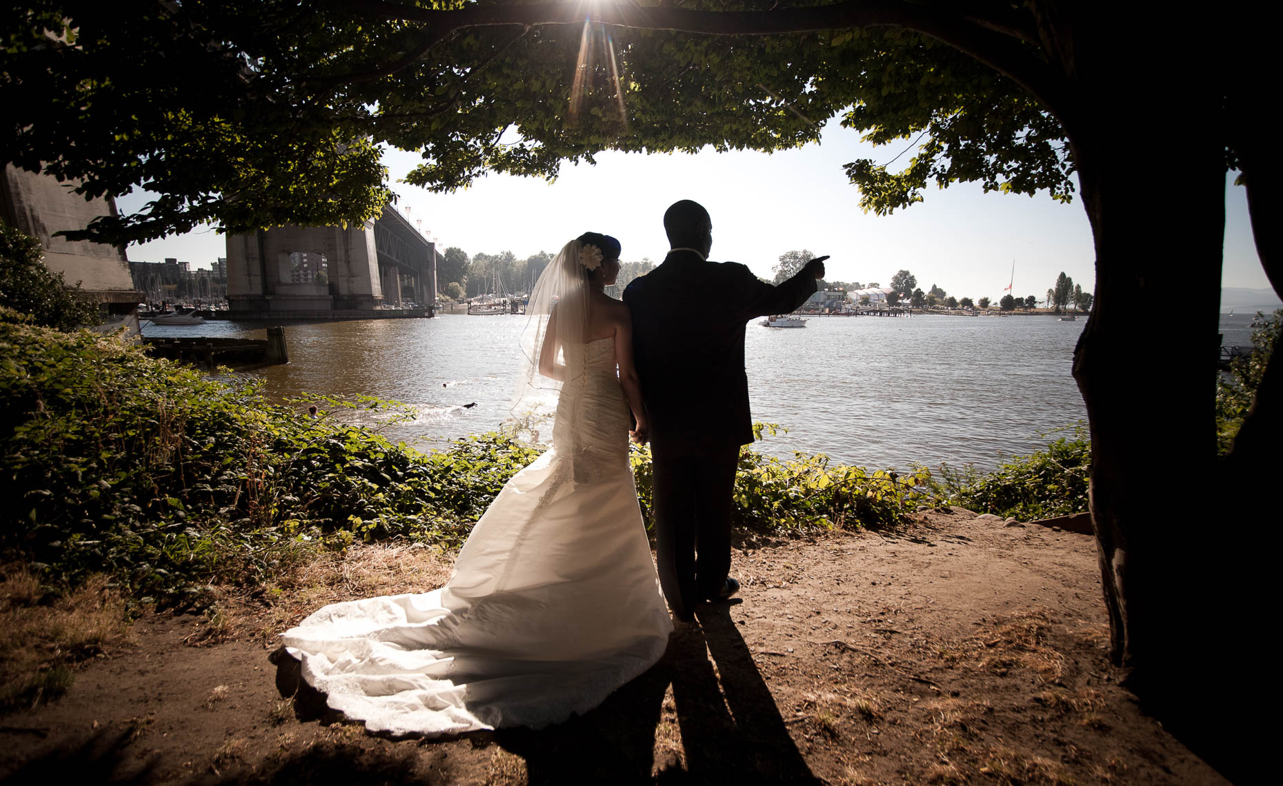 Vancouver wedding photography of English bay