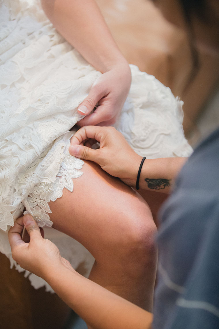 Bridal gown detail