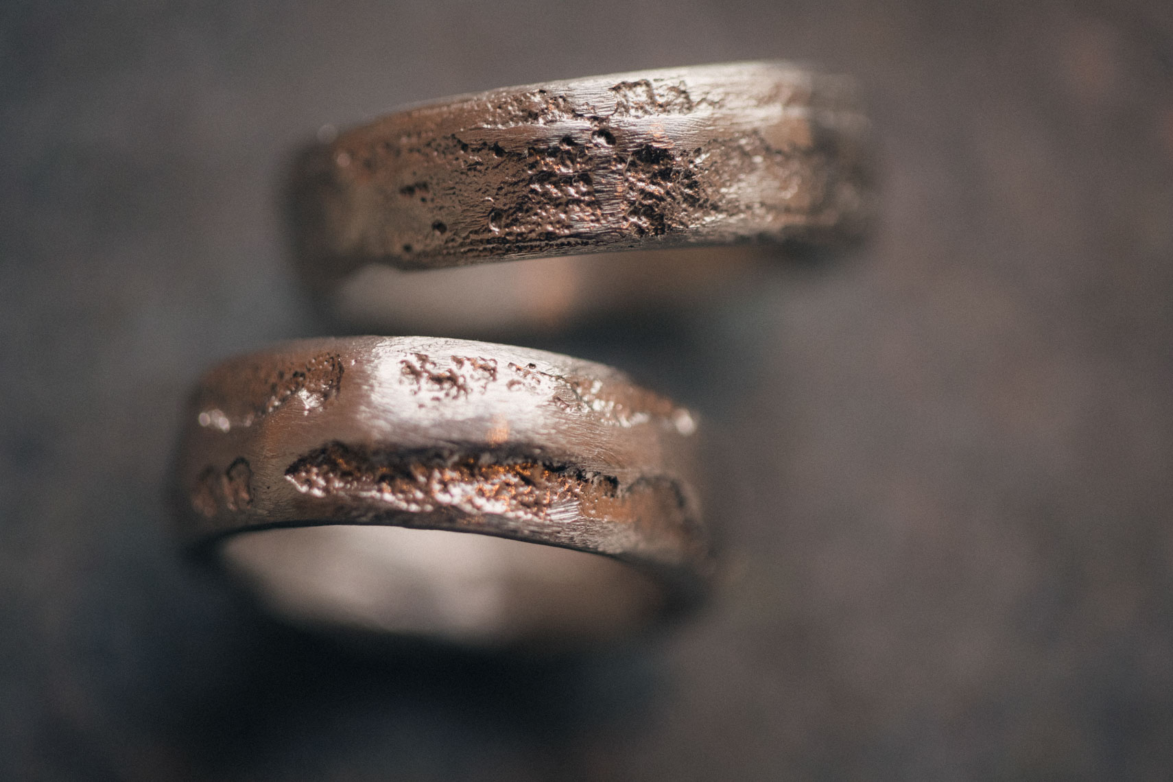 Wedding ring macro detail closeup shot in Whistler